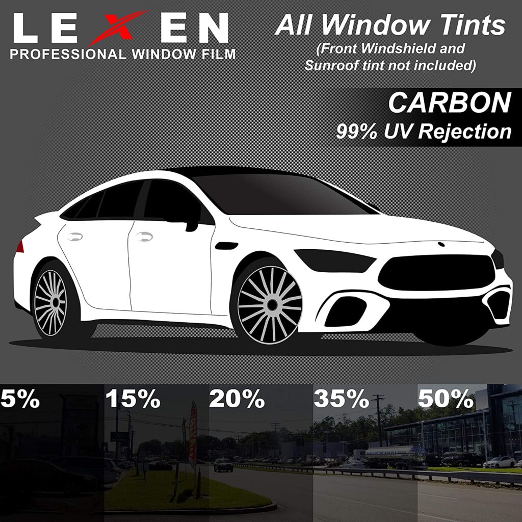 lexen pre cut complete car window tint for heat reduction