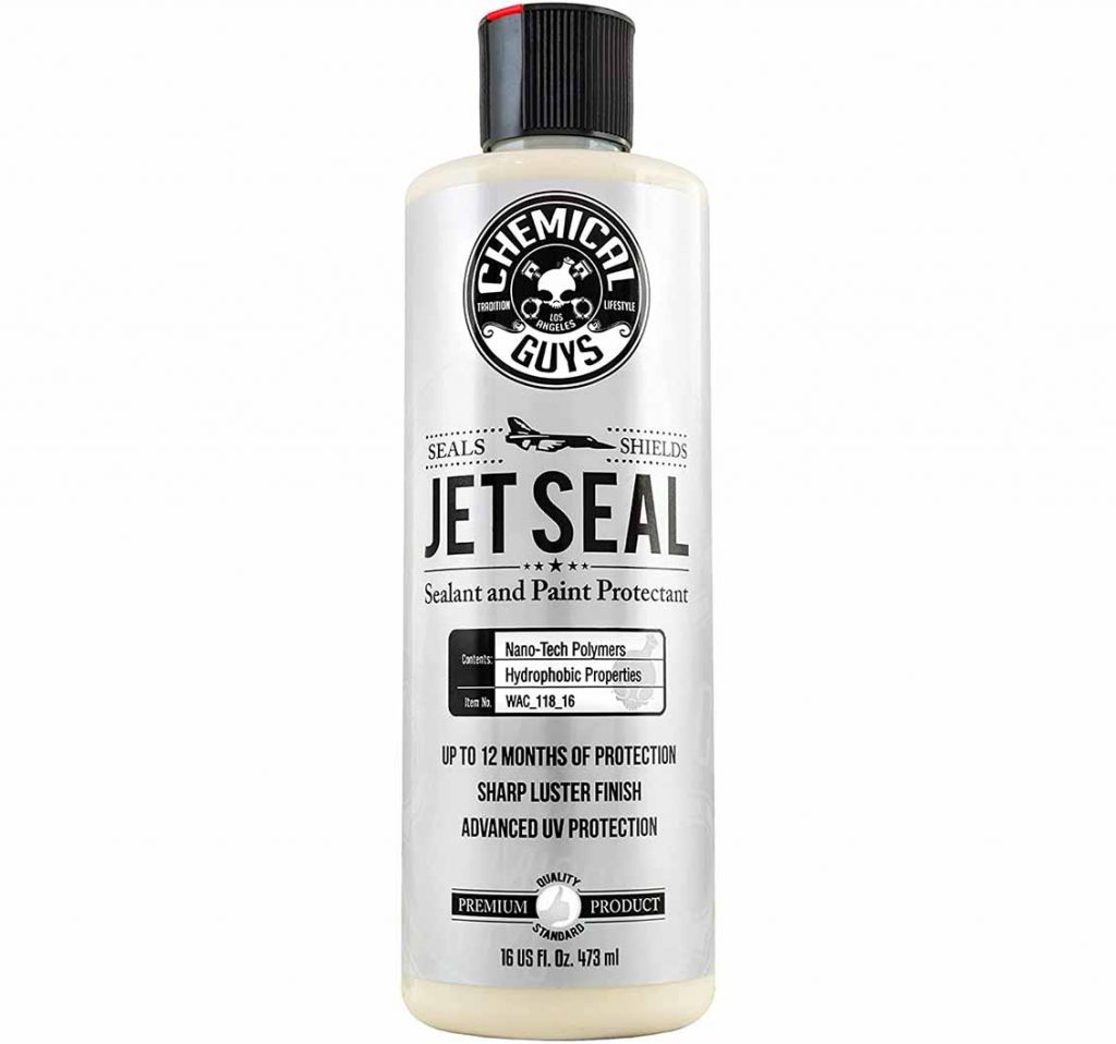 Black Car Paint Seal Protection By Chemical Guys JetSeal