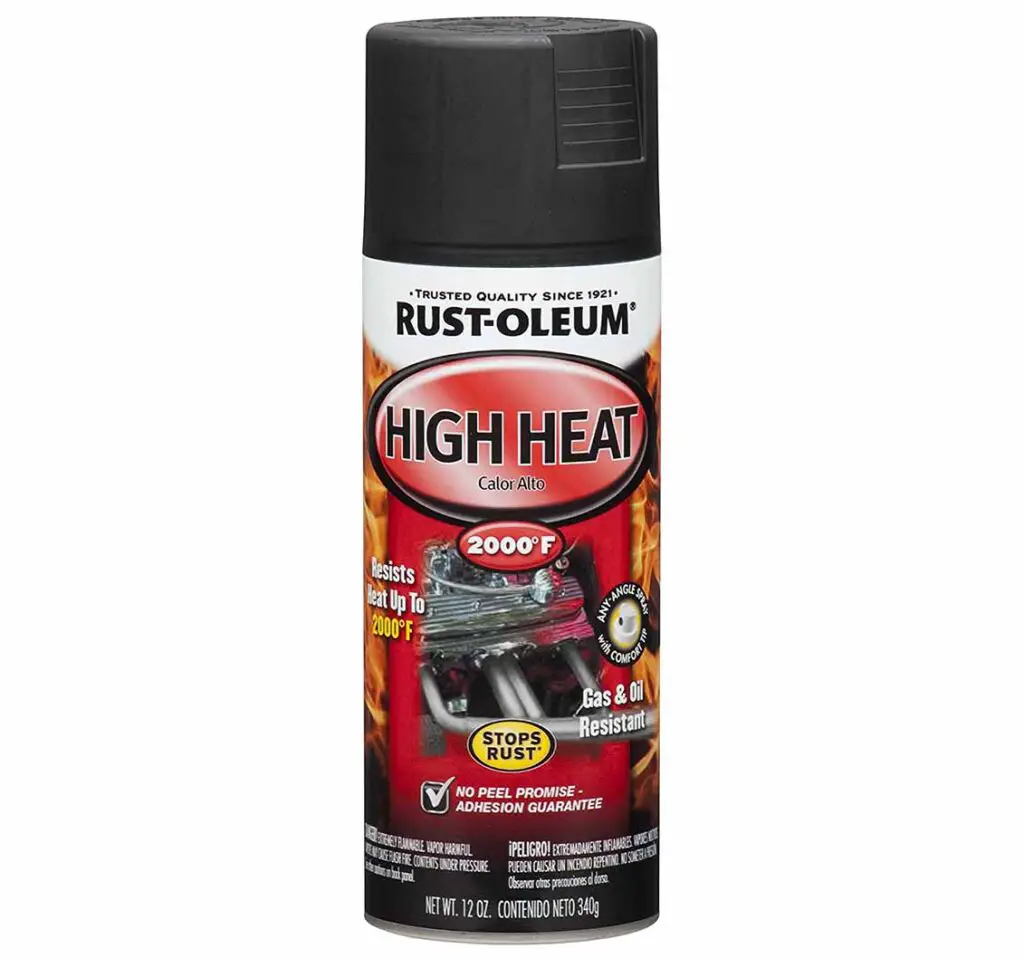 Rust-Oleum 248903 high heat 2000 degrees black spray paint