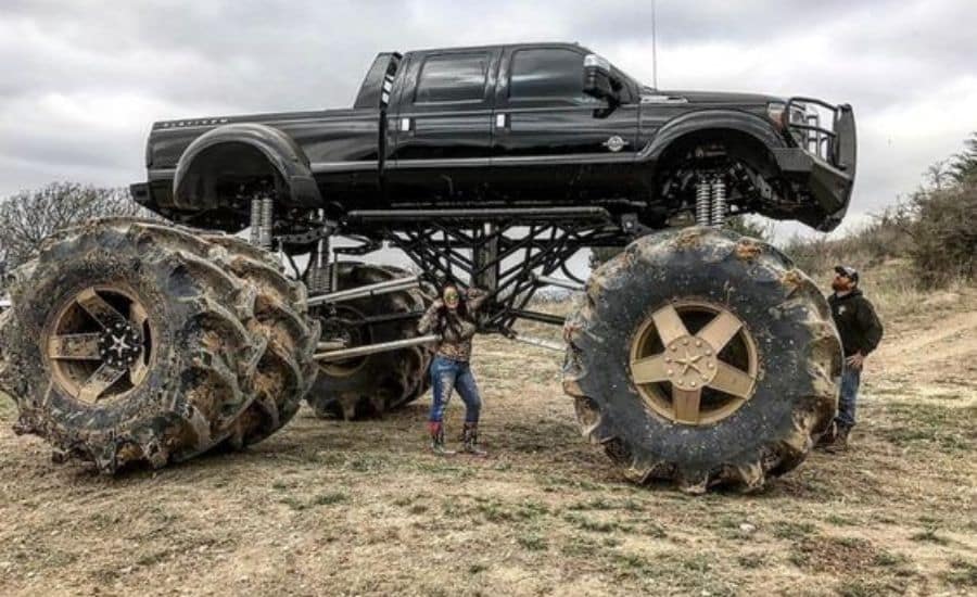 how to jack up a lifted truck
